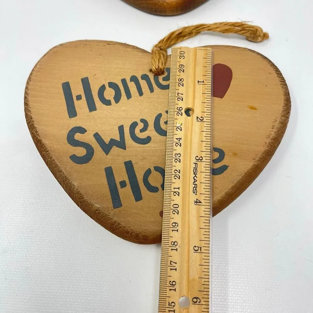 Sarah’s Attic Granny’s Favorites Vintage Set of 2 Wooden Plaques Home Sweet Home